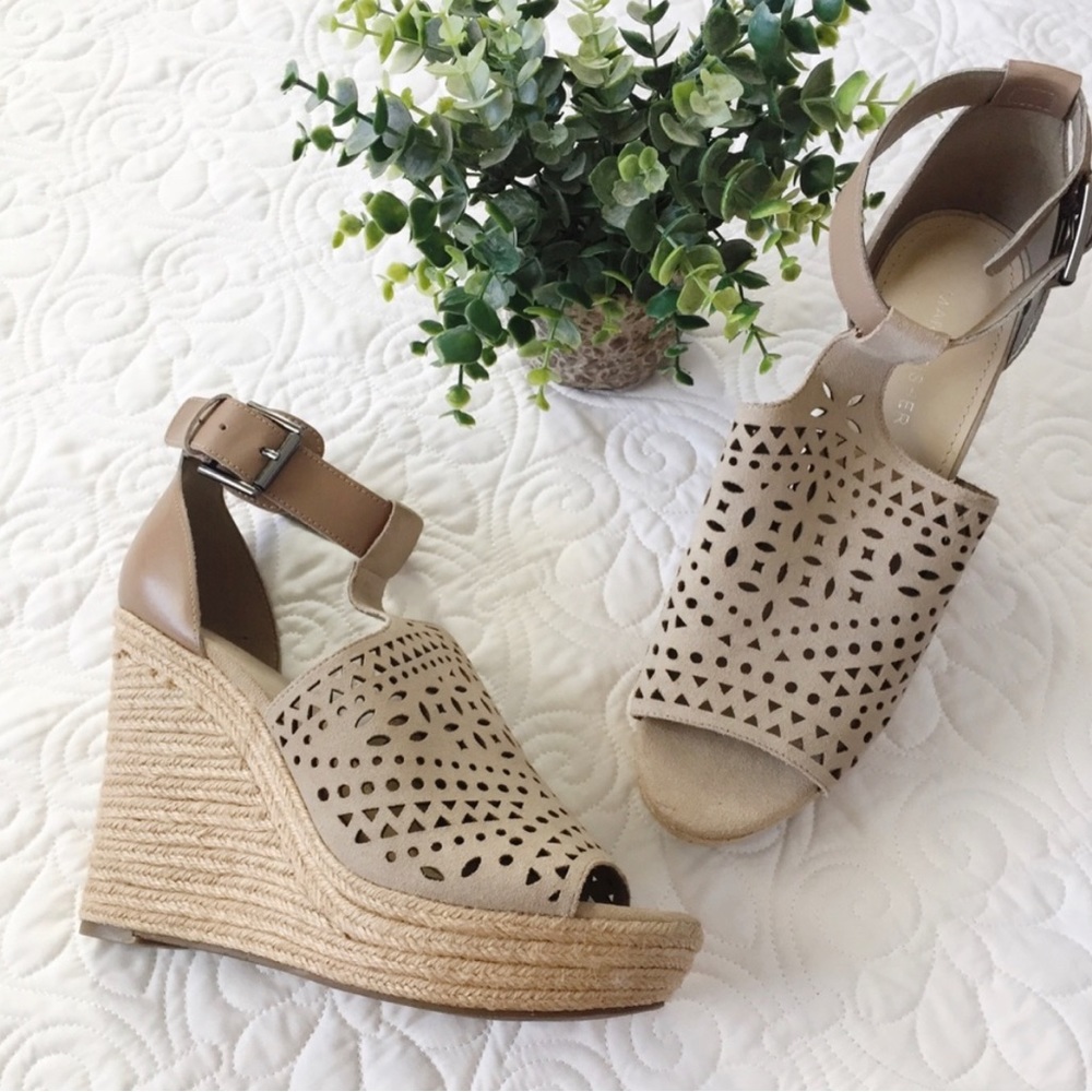 Marc Fisher | Hasina Suede Wedge Sandal NWOB